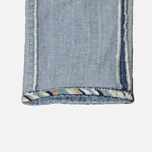 Miss Me Capri Jeans Sz 28 Fleua de Lis M3532 - Picture 6 of 12